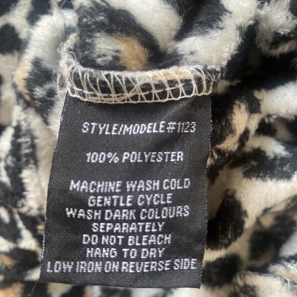 Canada Weather Gear Leopard Print Fleece Hoodie/Jogger Set - Picture 8 of 8